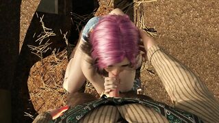 Wild West Man with Big Dick fucks a Big Tits Babe
