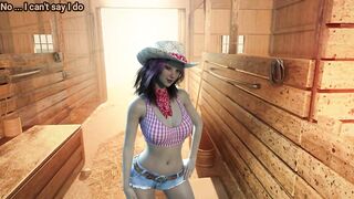 Wild West Man with Big Dick fucks a Big Tits Babe
