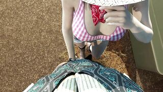 Wild West Man with Big Dick fucks a Big Tits Babe