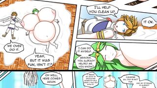 Palutena Milky Boobs Growth