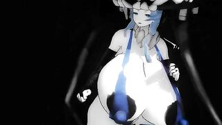 【MMD】(Gigantic breasts) Wo-class - Lamb【R-18】