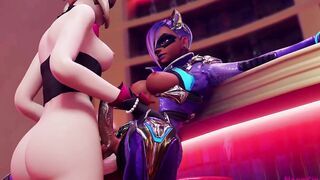 Sombra fucked by D.va futa x futa taker pov version