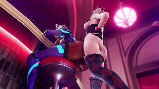 Sombra fucked by D.va futa x futa taker pov version