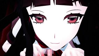 Yandere black-haired beauti Creampie - MMD ASMR