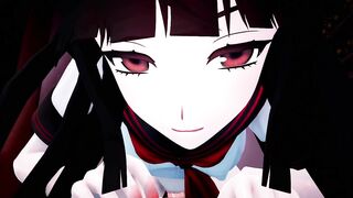 Yandere black-haired beauti Creampie - MMD ASMR