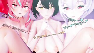 Commander Semen Milking Fleet - Ear/Face Licking / Kissing - MMD ASMR