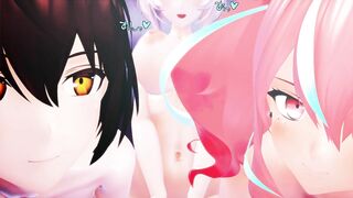 Commander Semen Milking Fleet - Ear/Face Licking / Kissing - MMD ASMR