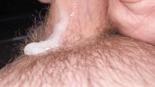 The guy jerks off on hentai and sweetly cums