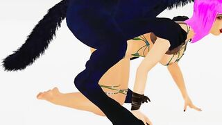 Curvy Bitch breeds with Furry Werewolf | Big Cock Monster | 3D Porn Wild Life