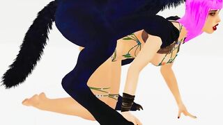Curvy Bitch breeds with Furry Werewolf | Big Cock Monster | 3D Porn Wild Life