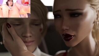 masturbation with a 3D porn video