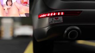 masturbation with a 3D porn video