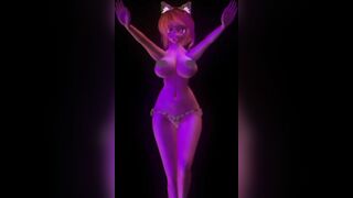 【MMD】Shippos Dance feat Nami (Kemo Ear + Tail)【R-18】
