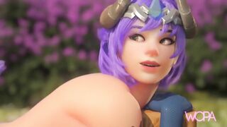 Nature girl gets pussy fuck in public - [ WOPA ] 3D HD