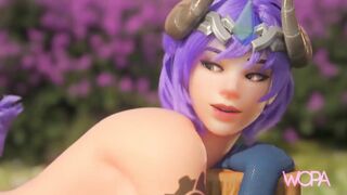 Nature girl gets pussy fuck in public - [ WOPA ] 3D HD
