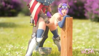 Nature girl gets pussy fuck in public - [ WOPA ] 3D HD