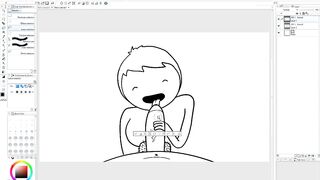 Making Of - POV Shy Green Haired Slut Loves Dick More Than Anything (Speed Paint)