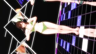 【MMD】WAVE AB-4 & Kanon & Alice (+Facial expression Kasuko)【R-18】