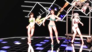 【MMD】WAVE AB-4 & Kanon & Alice (+Facial expression Kasuko)【R-18】