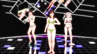 【MMD】WAVE AB-4 & Kanon & Alice (+Facial expression Kasuko)【R-18】