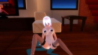 【MMD】Waist swing dance [(Flame road) Ver] Solo【R-18】