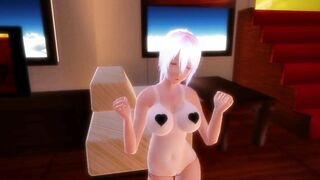 【MMD】Waist swing dance [(Flame road) Ver] Solo【R-18】