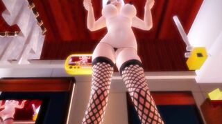 【MMD】Waist swing dance [(Flame road) Ver] Solo【R-18】