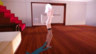 【MMD】Waist swing dance [(Flame road) Ver] Solo【R-18】
