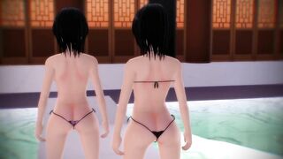 【MMD】Waist pretend dance!【R-18】