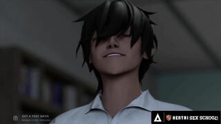 HENTAI SEX UNIVERSITY - Big Dick Student Impresses MILF Principal With Second Round After CREAMPIE!
