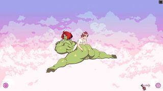 Furry game Cloud Meadow Ogre girl with huge boobs