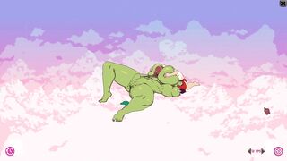 Furry game Cloud Meadow Ogre girl with huge boobs