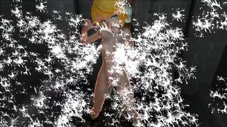 【MMD】Kagamine Rin - Breast stimulation by injection (Milk squirt)【No sound】【R-18】