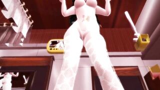 【MMD】OMAKE - Waist swing dance (flame road)【R-18】