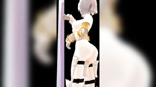 【MMD】(Demo) Hamakaze - Pole Dance【No sound】【R-18】