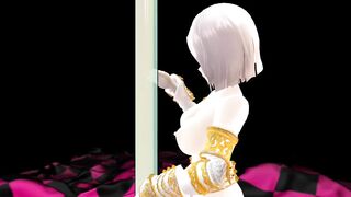 【MMD】(Demo) Hamakaze - Pole Dance【No sound】【R-18】
