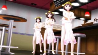 【MMD】Kongo 3 sisters - VALENTI【1080p 60fps】【R-18】