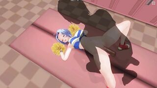 3D HENTAI Coach fucks cheerleader in pussy