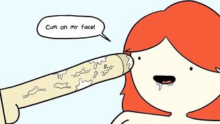 Innocent Redhead Deepthroating HUGE Monster Cock