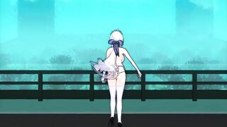 【MMD】Haku-san - Majestic!【R-18】