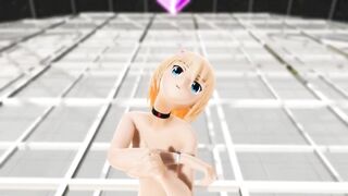 【MMD】Pink Cat Nude【R-18】
