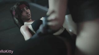 Final Fantasy Cloud Fucking Jessie after Workout Cheating Against Girfriend Tifa