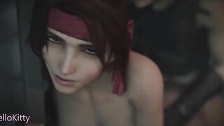 Final Fantasy Cloud Fucking Jessie after Workout Cheating Against Girfriend Tifa