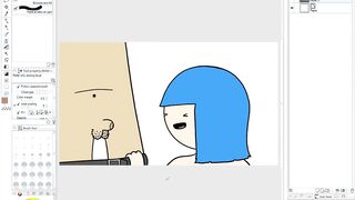Making Of - Blue Haired Slut Humaliates Tiny Cock and Sucks It (Speed Paint)