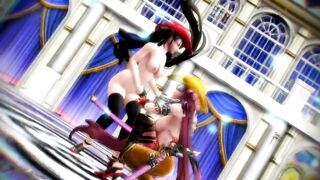 【MMD】Kagura - One Chanbara Z (MAGNET)【R-18】