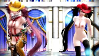 【MMD】Kagura - One Chanbara Z (MAGNET)【R-18】