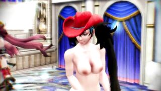 【MMD】Kagura - One Chanbara Z (MAGNET)【R-18】