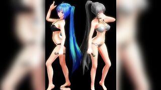 【MMD】Two tropical fish【R-18】