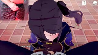 Genshin Impact Mona Blow Job