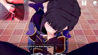 Genshin Impact Mona Blow Job